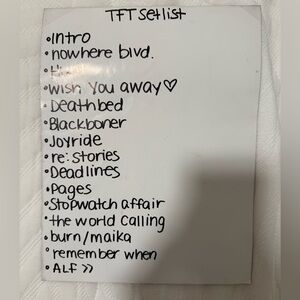 3 for $6 There For Tomorrow Concert Setlist Poughkeepsie NY September 28 2012